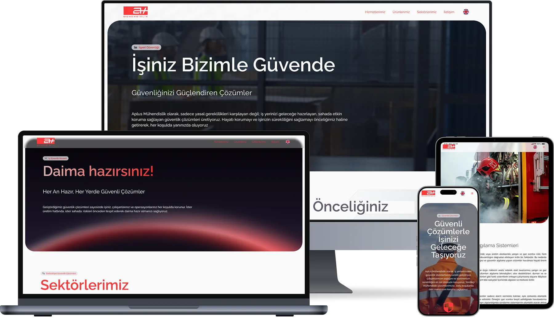 Aplus TTM Websitesi Çoklu Cihaz Görseli