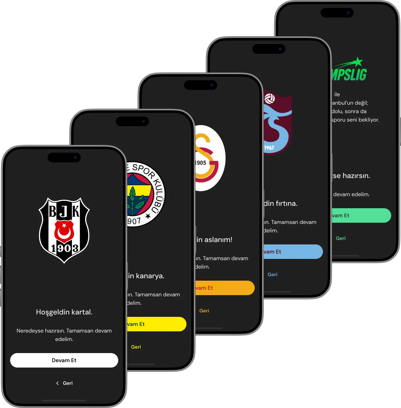 Champslig Takım Bazlı Dinamik Arayüz